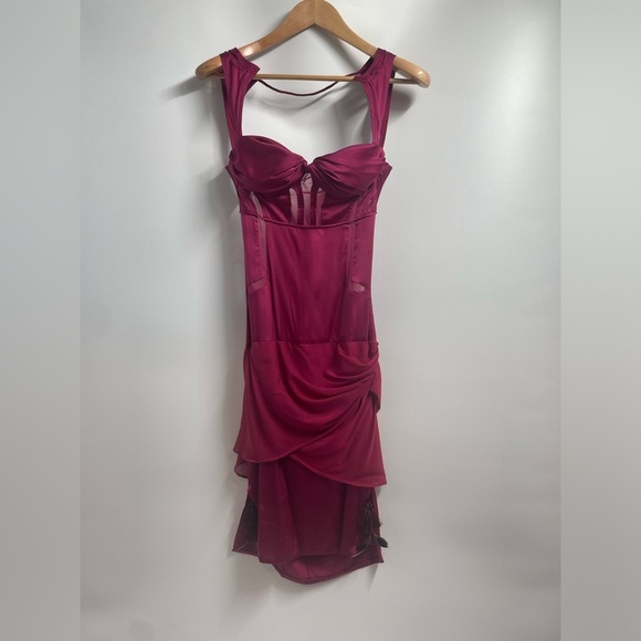 Vintage Gucci Runway Bustier Cutout Silk Mini Dress 42 6 Corset Open Back 2000s - Picture 7 of 15